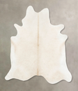 Ivory with Beige X-Large Brazilian Cowhide Rug 7'5"H x 6'7"W #B15049 by Hudson Hides