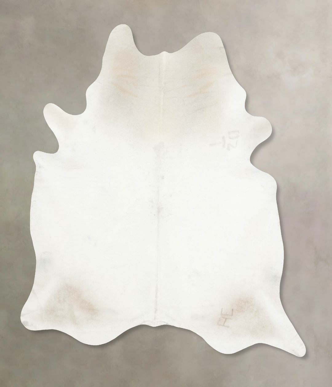 Ivory with Beige XX-Large Brazilian Cowhide Rug 8'11"H x 7'3"W #B15054