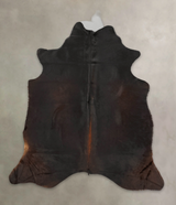 Chocolate X-Large Brazilian Cowhide Rug 6'10"H x 6'1"W #B1506 by Hudson Hides