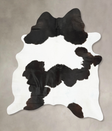 Black and White XX-Large Brazilian Cowhide Rug 8'2"H x 6'9"W #B15081 by Hudson Hides