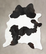 Black and White XX-Large Brazilian Cowhide Rug 8'2"H x 6'9"W #B15081 by Hudson Hides