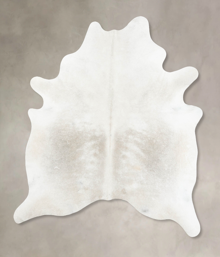 Ivory with Beige XX-Large Brazilian Cowhide Rug 8'4"H x 6'9"W #B15104 by Hudson Hides