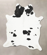 Black and White X-Large Brazilian Cowhide Rug 7'10"H x 6'0"W #B15109 by Hudson Hides