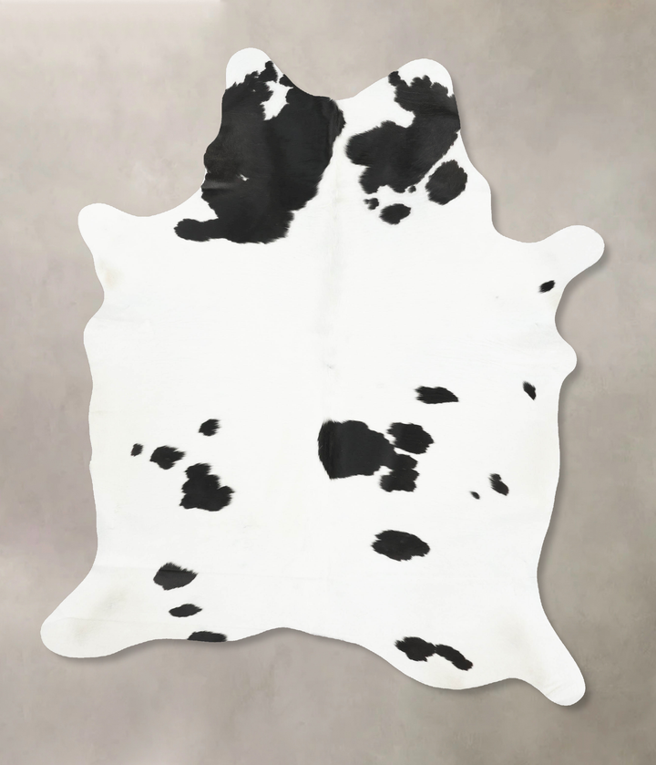 Black and White X-Large Brazilian Cowhide Rug 7'10"H x 6'0"W #B15109 by Hudson Hides