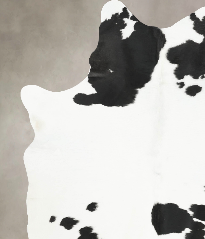 Black and White X-Large Brazilian Cowhide Rug 7'10"H x 6'0"W #B15109 by Hudson Hides