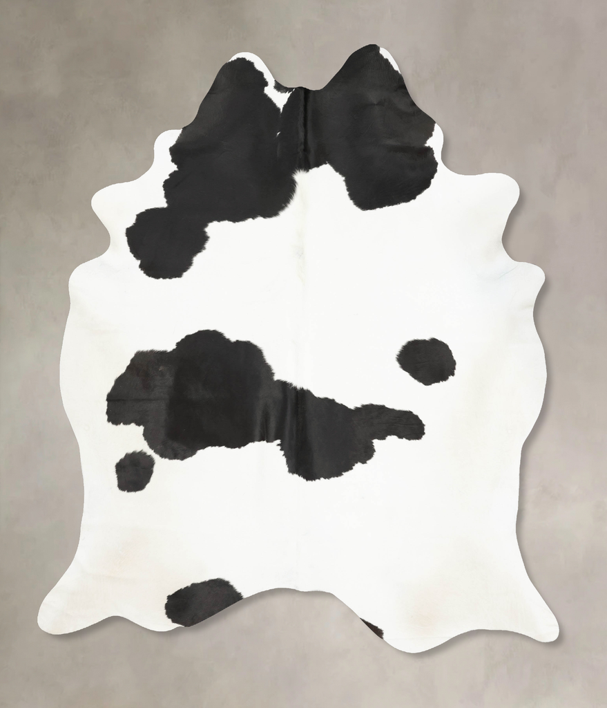 Black and White XX-Large Brazilian Cowhide Rug 8'6"H x 7'0"W #B15110 by Hudson Hides