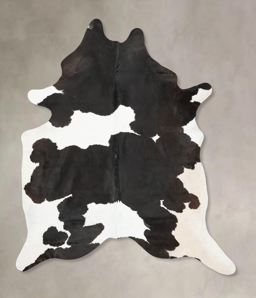 Black and White XX-Large Brazilian Cowhide Rug 8'10"H x 7'1"W #B15121 by Hudson Hides