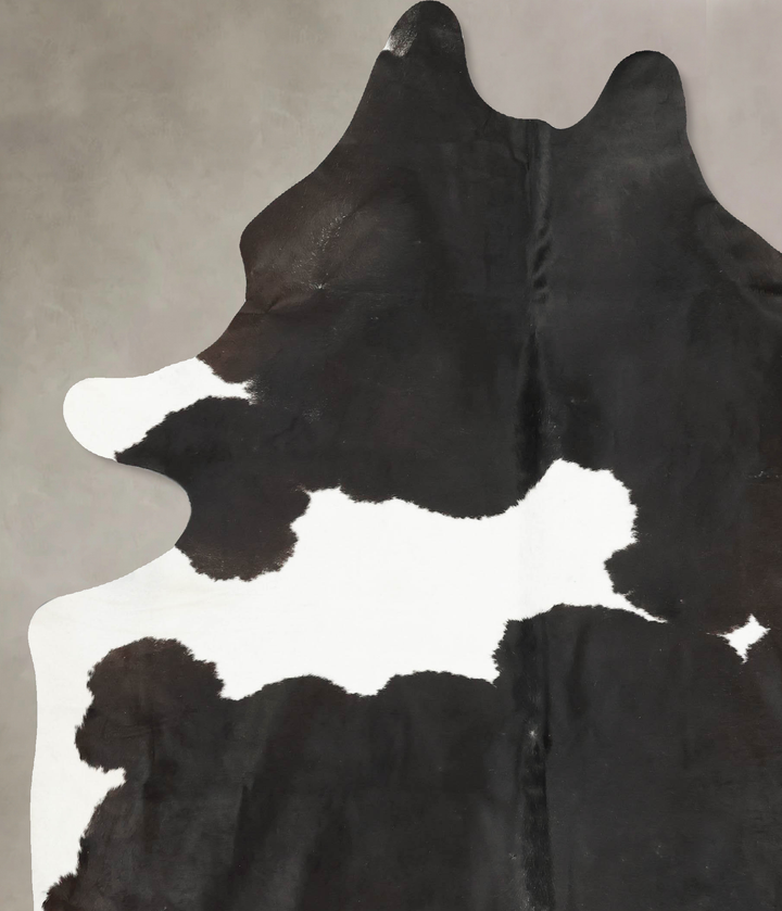 Black and White XX-Large Brazilian Cowhide Rug 8'10"H x 7'1"W #B15121 by Hudson Hides