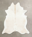 Ivory with Beige XX-Large Brazilian Cowhide Rug 8'3"H x 7'5"W #B15155 by Hudson Hides