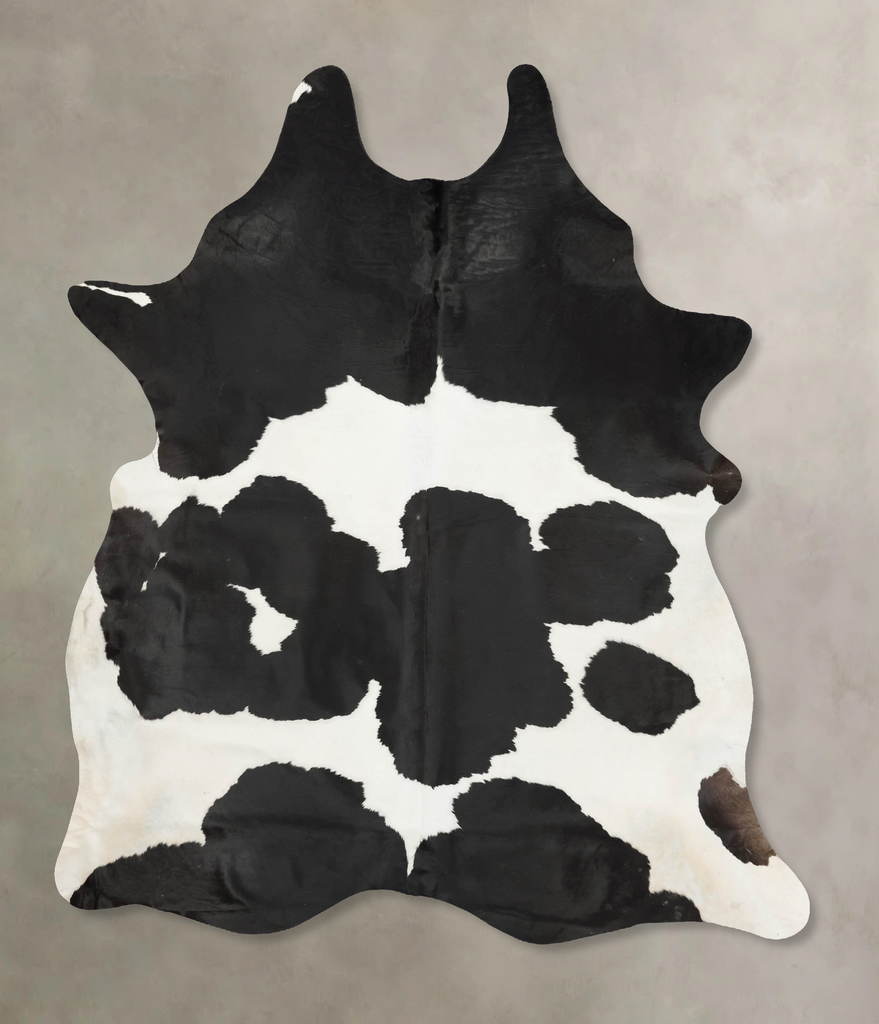 Black and White XX-Large Brazilian Cowhide Rug 8'9"H x 7'0"W #B15300 by Hudson Hides
