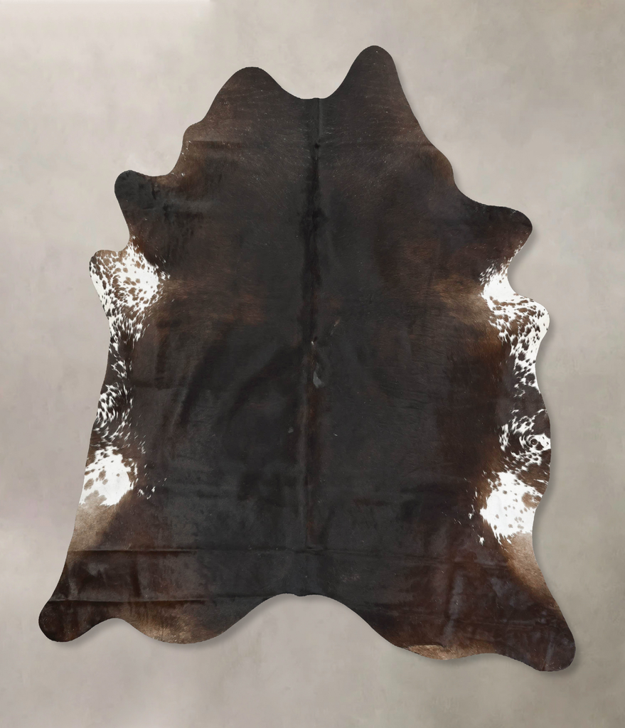 Chocolate XX-Large Brazilian Cowhide Rug 7'8"H x 6'9"W #B15304 by Hudson Hides