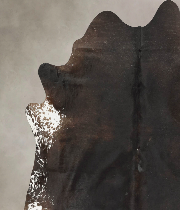 Chocolate XX-Large Brazilian Cowhide Rug 7'8"H x 6'9"W #B15304 by Hudson Hides