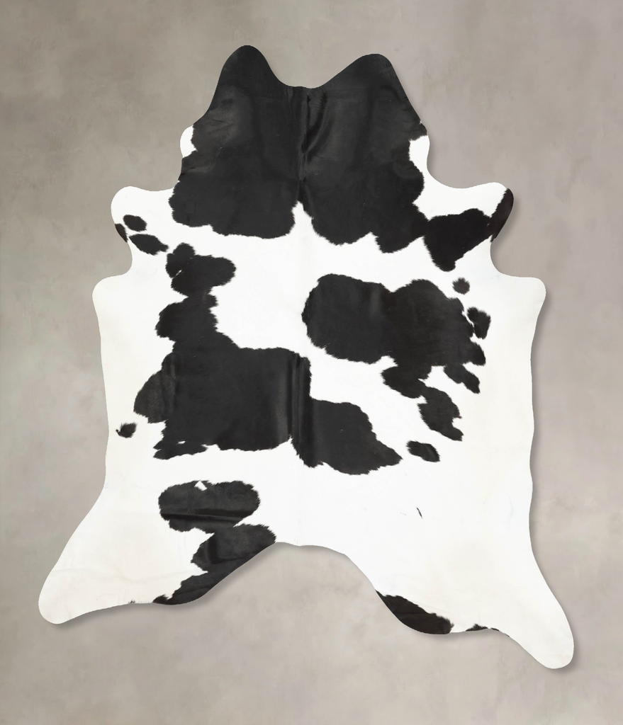 Black and White XX-Large Brazilian Cowhide Rug 9'0"H x 7'3"W #B15319 by Hudson Hides