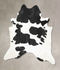 Black and White XX-Large Brazilian Cowhide Rug 9'0