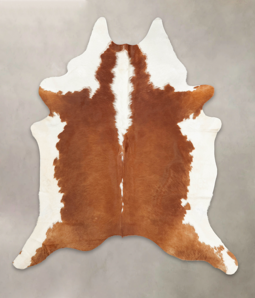 Hereford XX-Large Brazilian Cowhide Rug 8'4"H x 7'2"W #B1532 by Hudson Hides