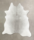 Medium Grey X-Large Brazilian Cowhide Rug 7'3"H x 6'4"W #B15322 by Hudson Hides