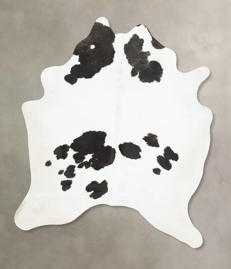 Black and White X-Large Brazilian Cowhide Rug 7'8"H x 6'1"W #B15332 by Hudson Hides