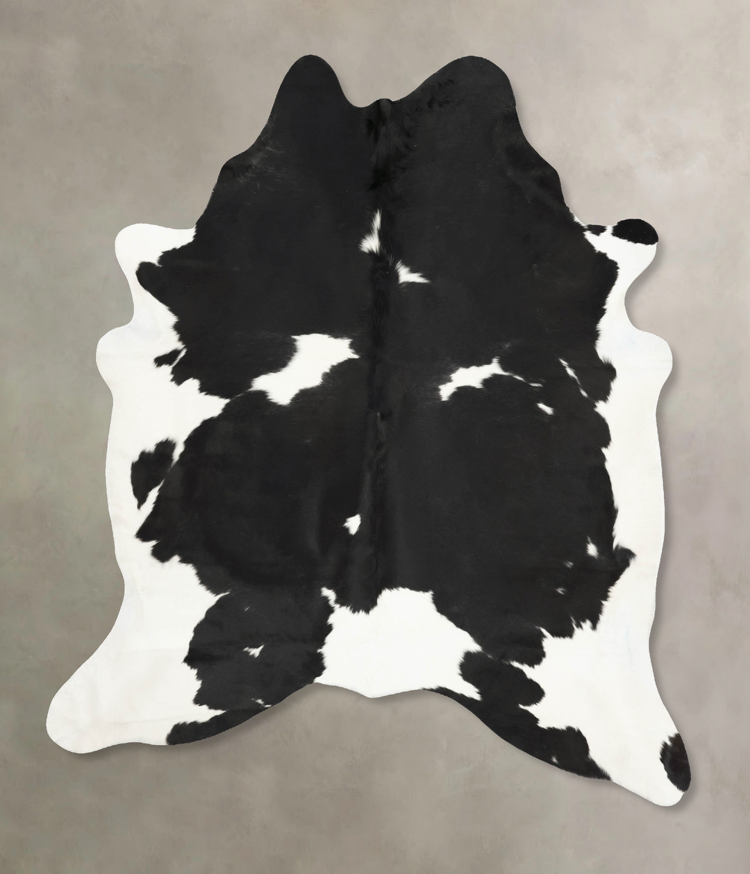 Black and White XX-Large Brazilian Cowhide Rug 7'10"H x 6'9"W #B15345 