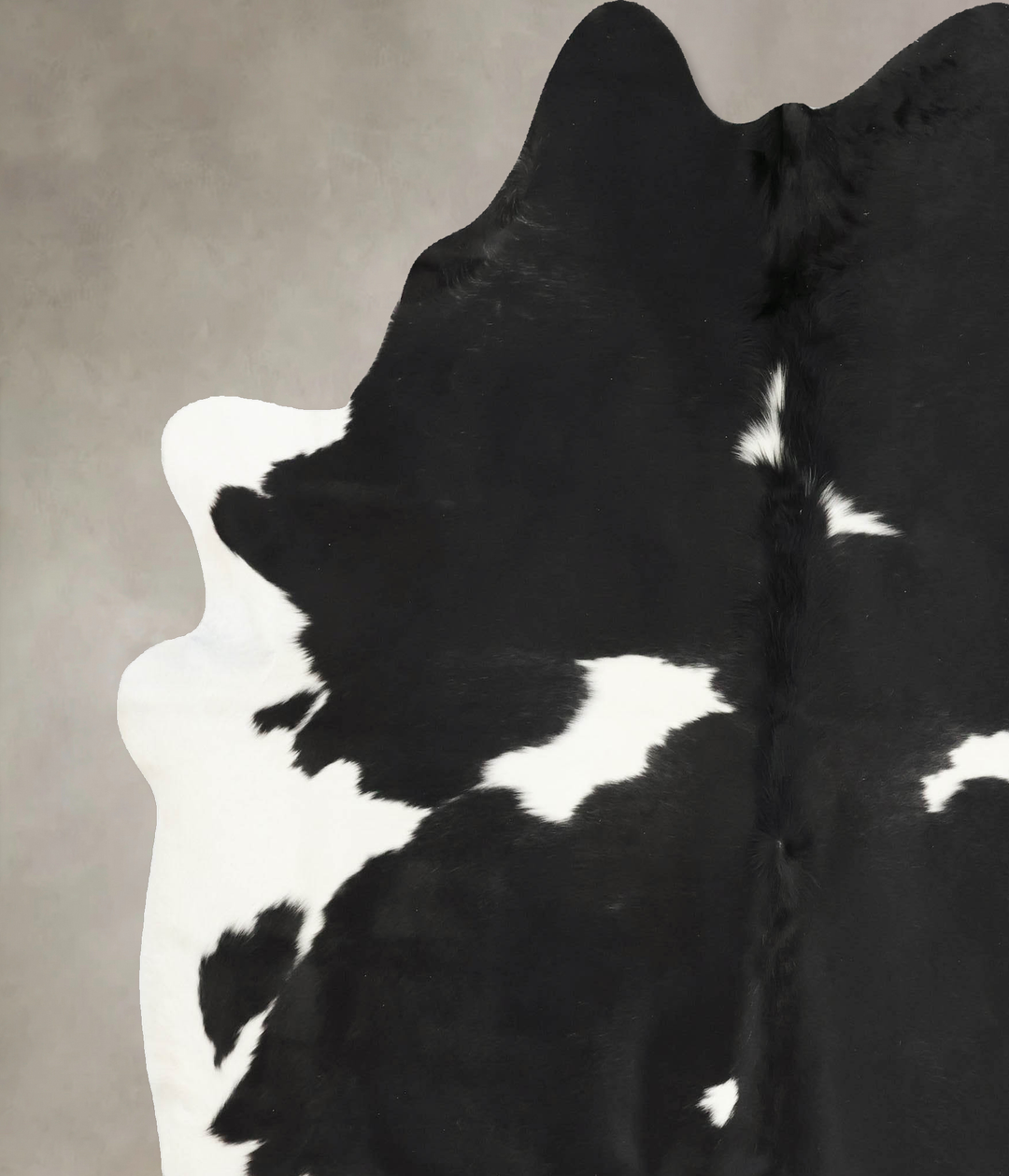 Black and White XX-Large Brazilian Cowhide Rug 7'10"H x 6'9"W #B15345 
