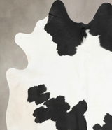 Black and White X-Large Brazilian Cowhide Rug 6'10"H x 6'5"W #B15351 by Hudson Hides