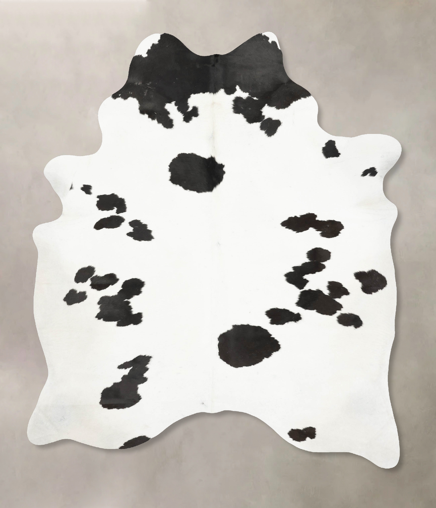 Black and White X-Large Brazilian Cowhide Rug 8'3"H x 5'11"W #B15372 by Hudson Hides