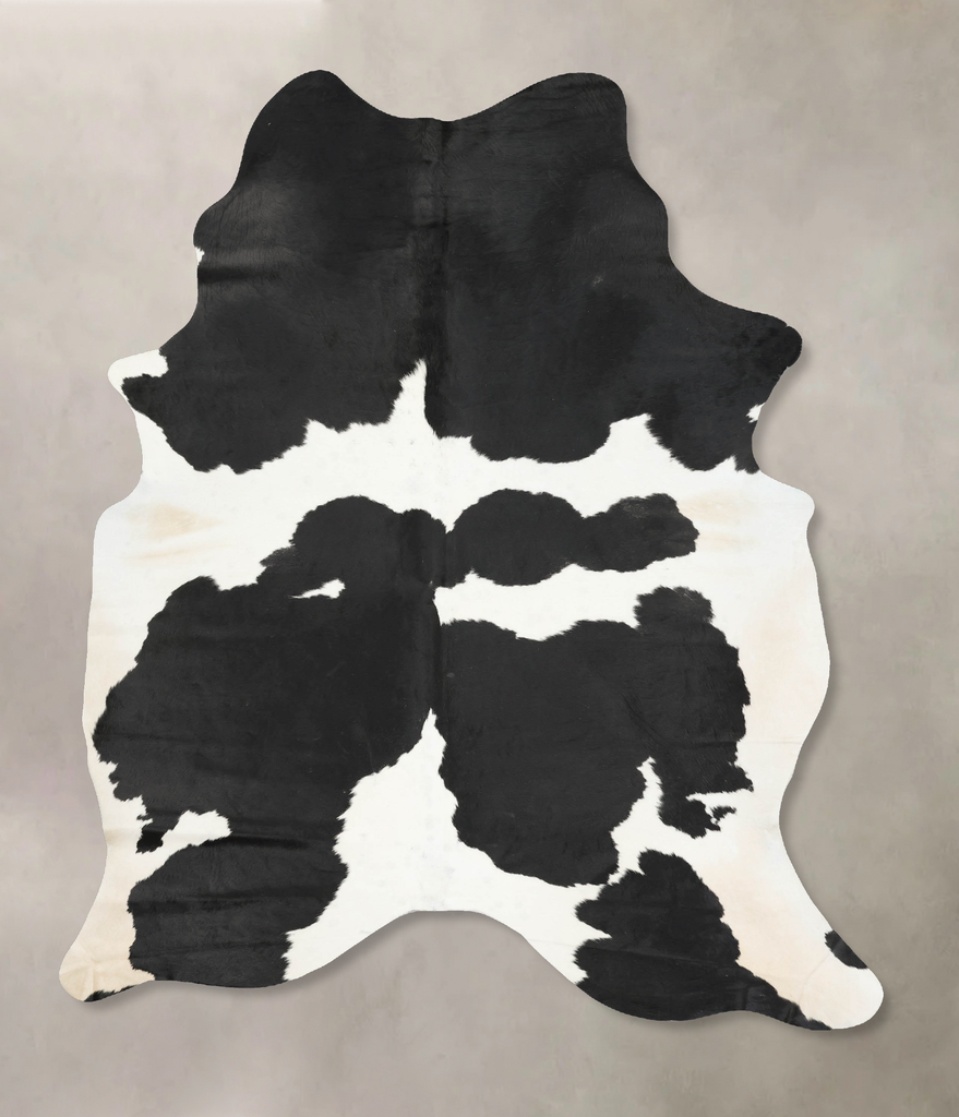 Black and White X-Large Brazilian Cowhide Rug 8'4"H x 5'8"W #B15373 by Hudson Hides