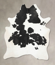 Black and White XX-Large Brazilian Cowhide Rug 8'3"H x 6'3"W #B15395 by Hudson Hides