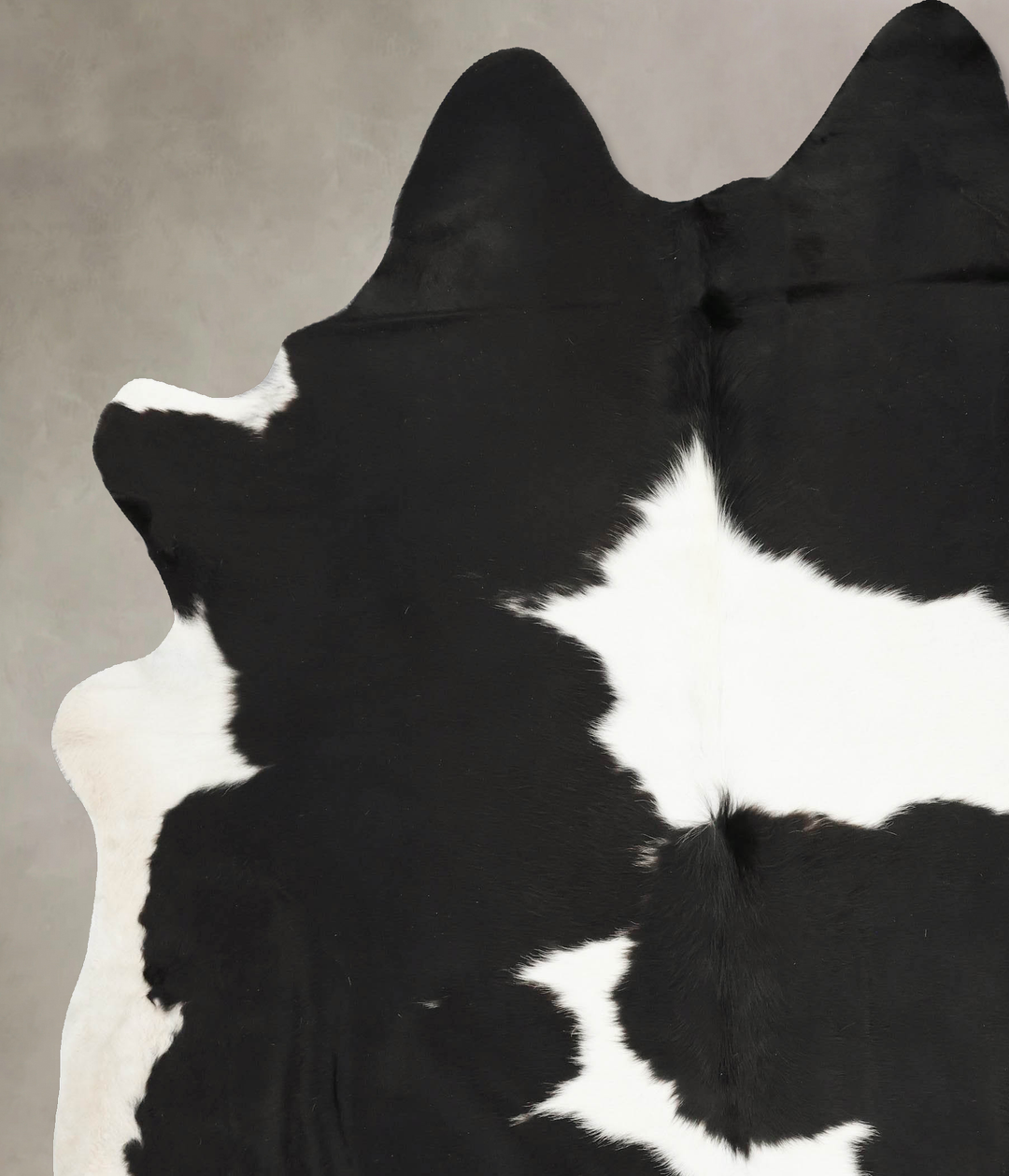 Black and White XX-Large Brazilian Cowhide Rug 8'3"H x 7'1"W #B15411 b