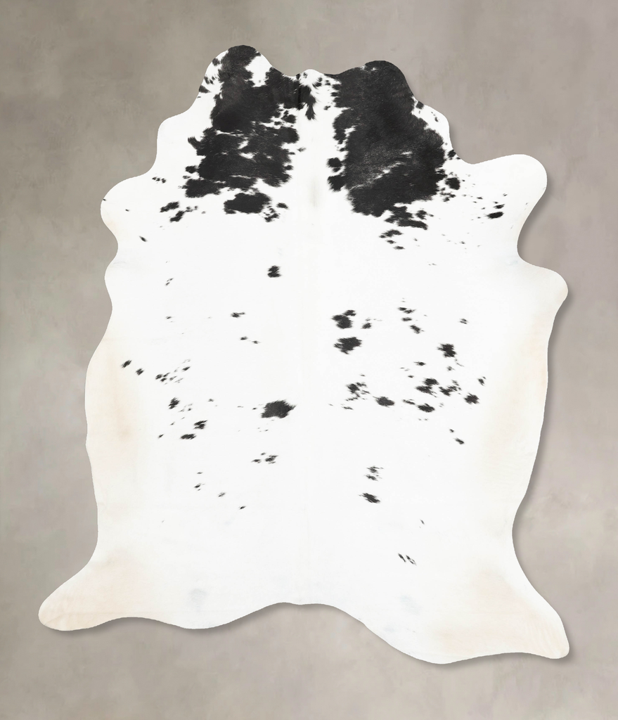 Black and White XX-Large Brazilian Cowhide Rug 8'7"H x 6'7"W #B15412 by Hudson Hides