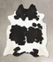 Black and White XX-Large Brazilian Cowhide Rug 8'0