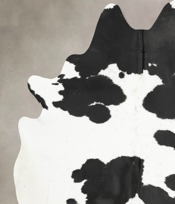 Black and White XX-Large Brazilian Cowhide Rug 7'11"H x 6'5"W #B15414 by Hudson Hides