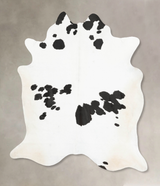 Black and White XX-Large Brazilian Cowhide Rug 8'6"H x 6'10"W #B15415 by Hudson Hides