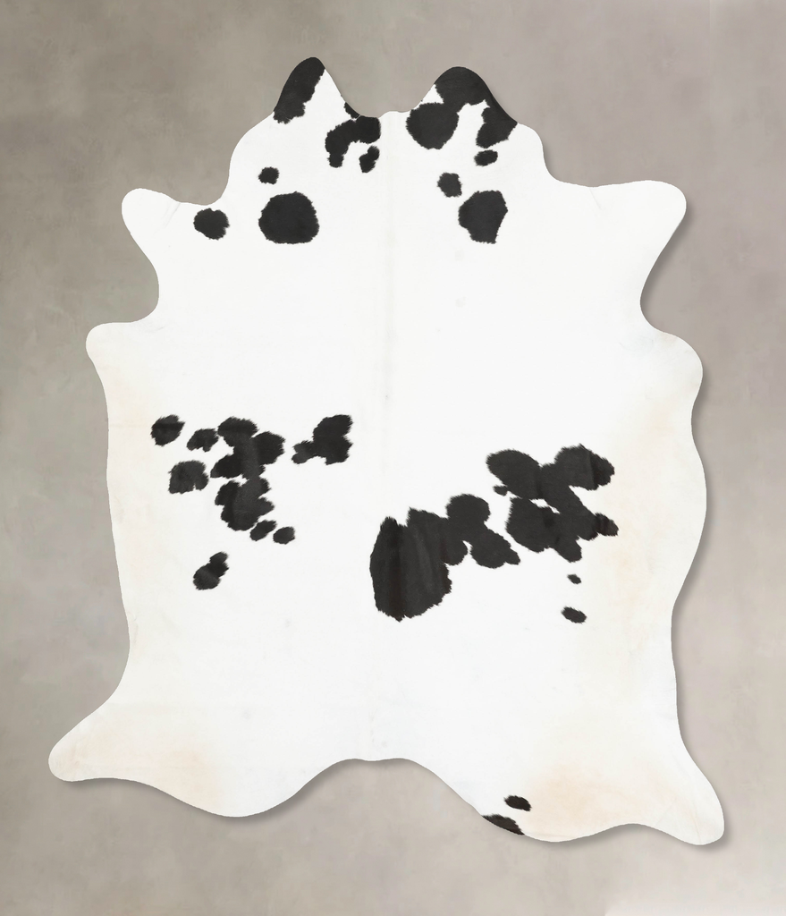 Black and White XX-Large Brazilian Cowhide Rug 8'6"H x 6'10"W #B15415 by Hudson Hides