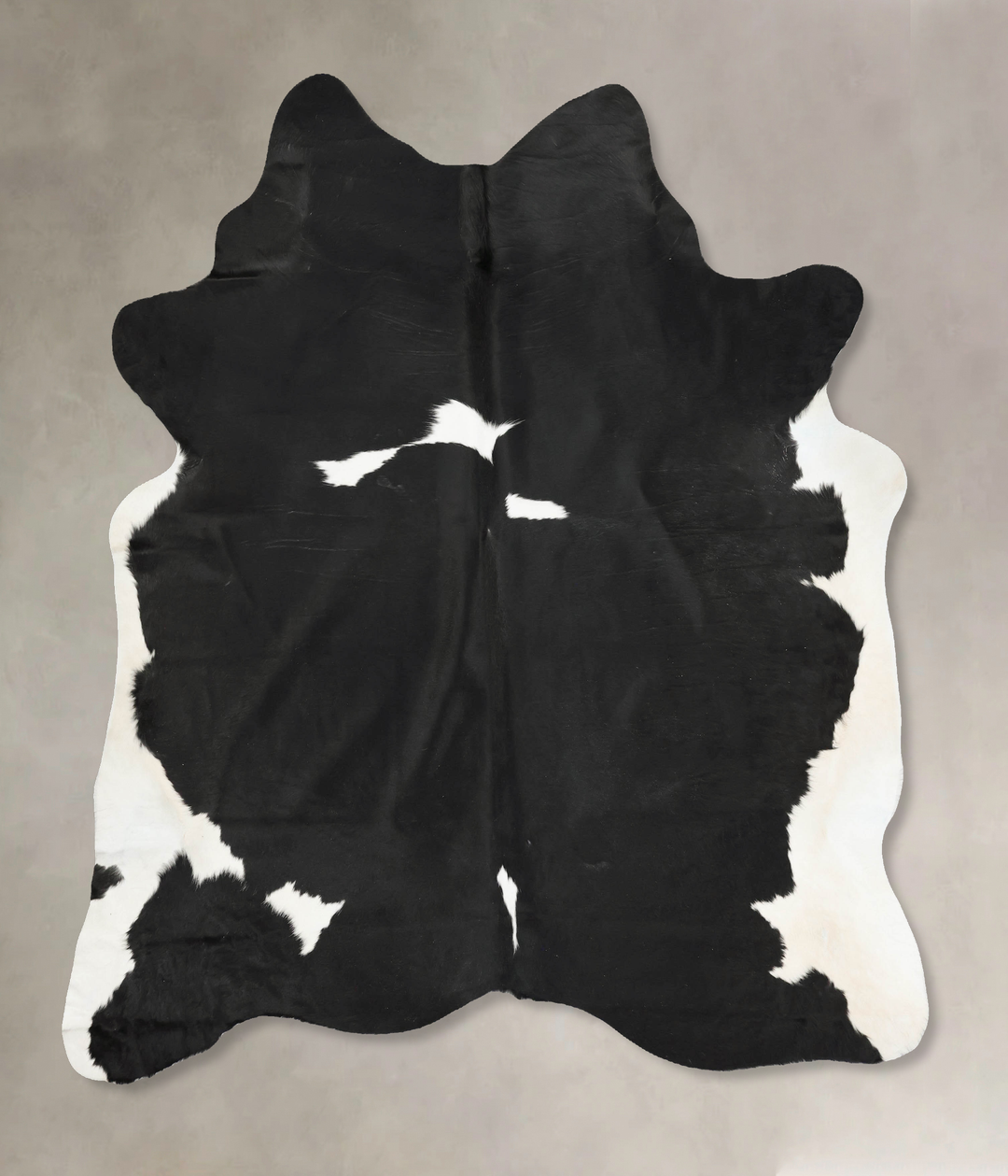 Black and White XX-Large Brazilian Cowhide Rug 7'7"H x 6'9"W #B15417 b