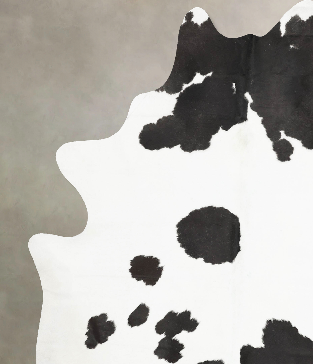 Black and White XX-Large Brazilian Cowhide Rug 9'0"H x 7'4"W #B15420 b