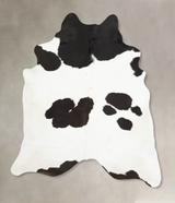 Black and White X-Large Brazilian Cowhide Rug 7'9"H x 6'3"W #B15422 by Hudson Hides
