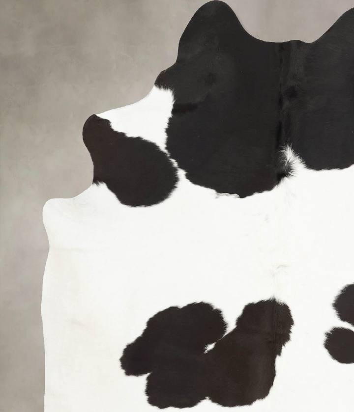 Black and White X-Large Brazilian Cowhide Rug 7'9"H x 6'3"W #B15422 by Hudson Hides
