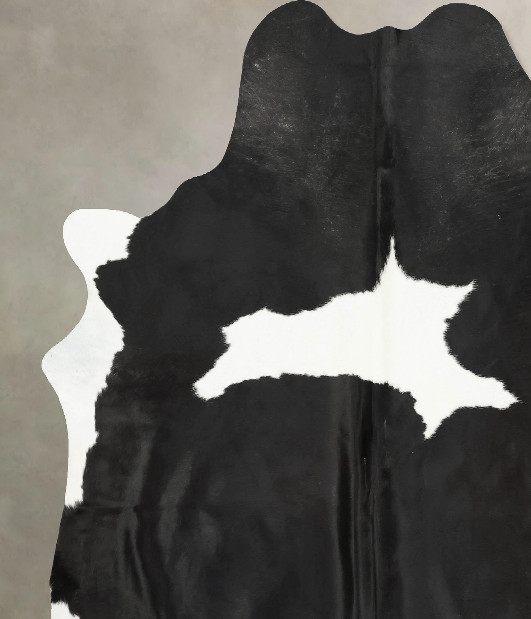 Black and White XX-Large Brazilian Cowhide Rug 8'2"H x 7'4"W #B15423 b