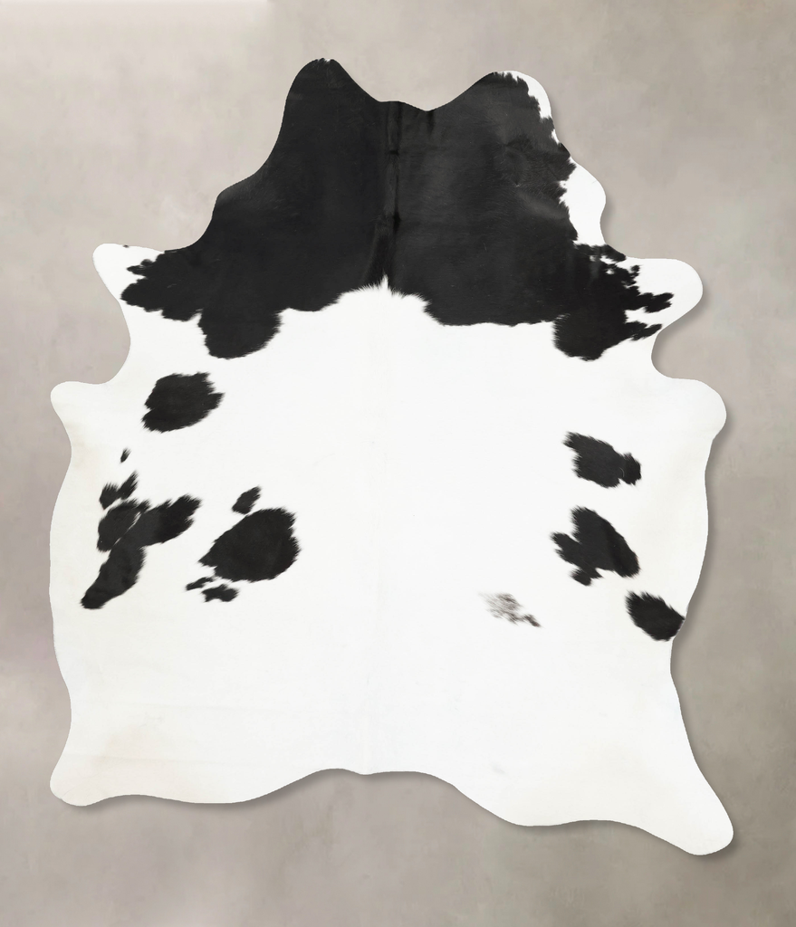 Black and White XX-Large Brazilian Cowhide Rug 8'7"H x 6'3"W #B15424 by Hudson Hides