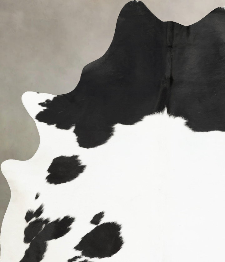 Black and White XX-Large Brazilian Cowhide Rug 8'7"H x 6'3"W #B15424 by Hudson Hides