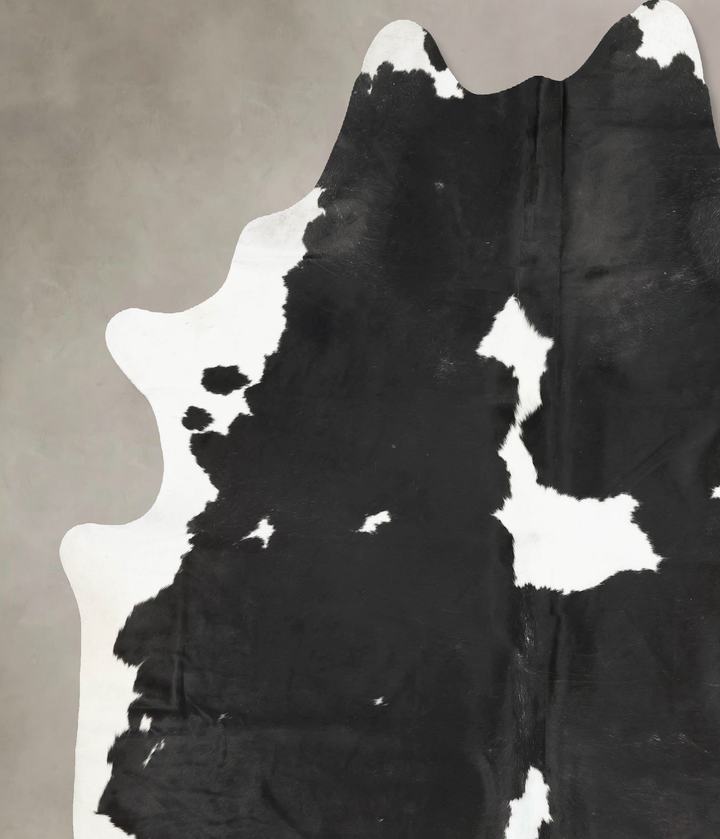 Black and White XX-Large Brazilian Cowhide Rug 9'1"H x 7'7"W #B15426 by Hudson Hides