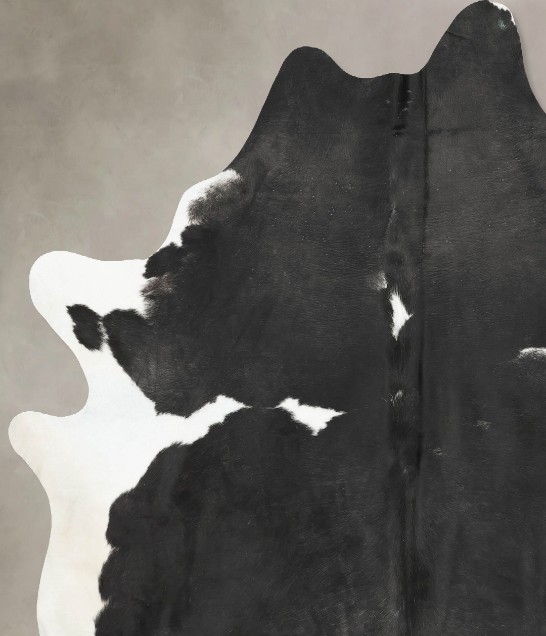 Black and White XX-Large Brazilian Cowhide Rug 8'9"H x 7'1"W #B15428 b