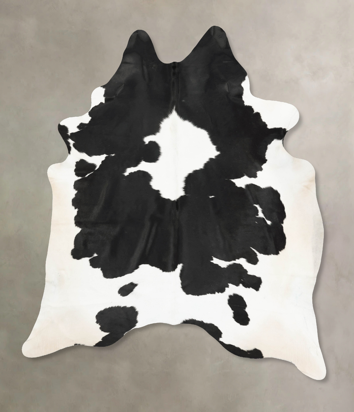 Black and White XX-Large Brazilian Cowhide Rug 9'3"H x 7'4"W #B15438 by Hudson Hides