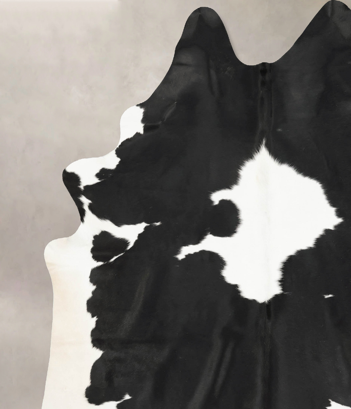 Black and White XX-Large Brazilian Cowhide Rug 9'3"H x 7'4"W #B15438 by Hudson Hides