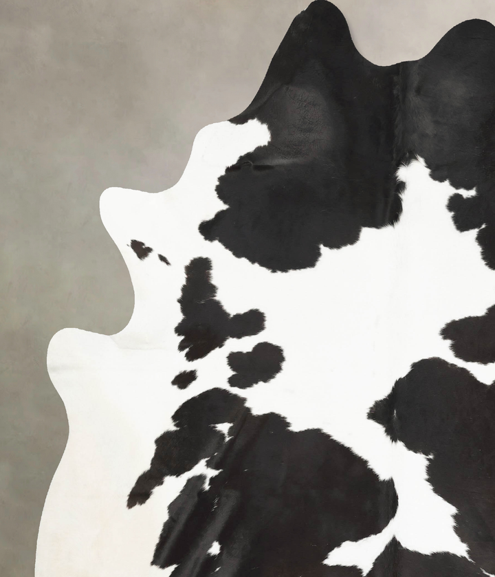 Black and White XX-Large Brazilian Cowhide Rug 8'9"H x 7'0"W #B15440 by Hudson Hides