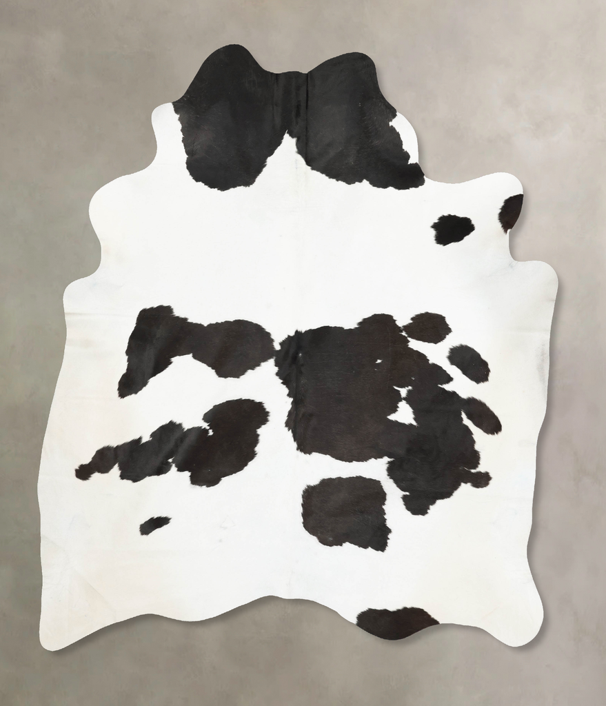 Black and White XX-Large Brazilian Cowhide Rug 8'9"H x 7'1"W #B15441 by Hudson Hides