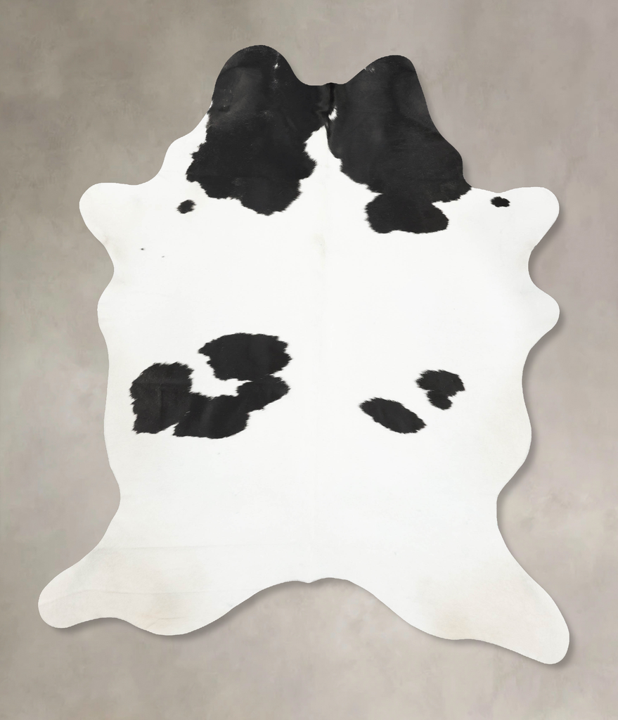 Black and White XX-Large Brazilian Cowhide Rug 8'7"H x 6'8"W #B15442 by Hudson Hides