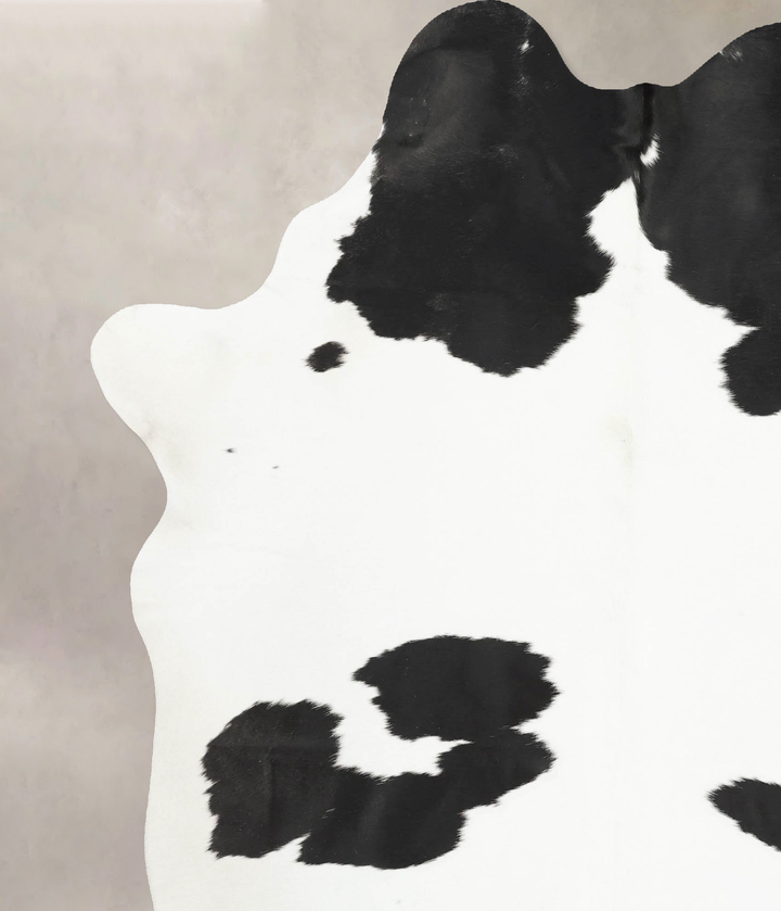 Black and White XX-Large Brazilian Cowhide Rug 8'7"H x 6'8"W #B15442 by Hudson Hides