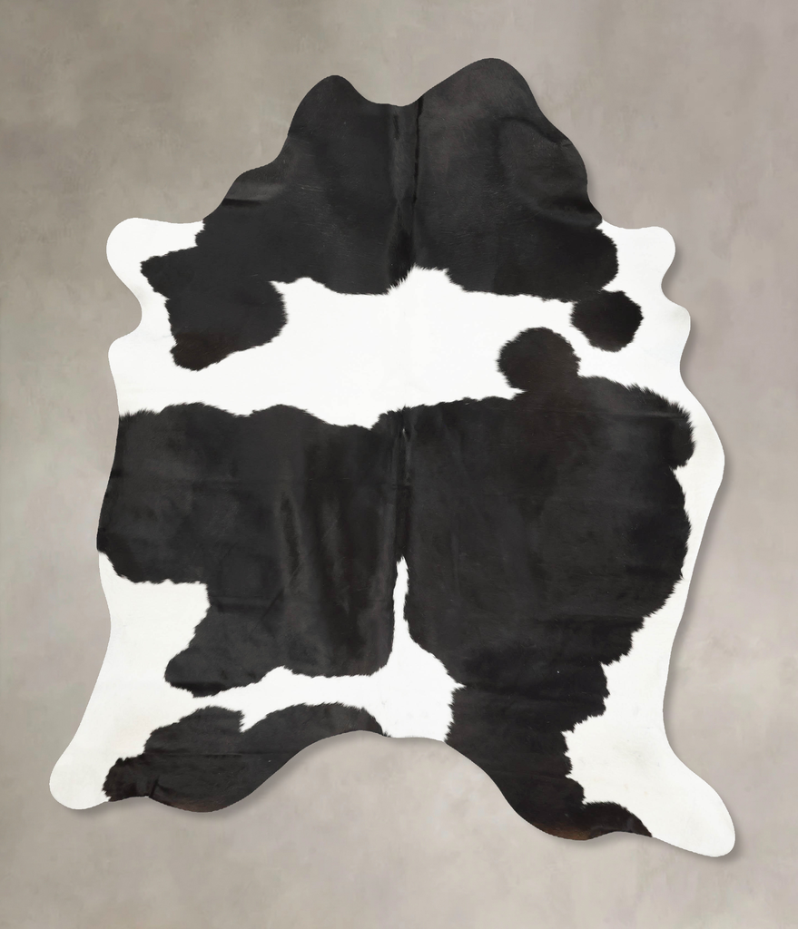 Black and White XX-Large Brazilian Cowhide Rug 8'3"H x 6'6"W #B15444 by Hudson Hides