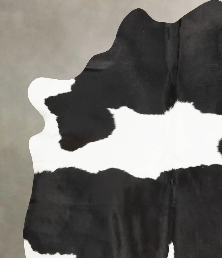 Black and White XX-Large Brazilian Cowhide Rug 8'3"H x 6'6"W #B15444 by Hudson Hides